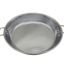 Handmade Hammered Red Copper Omelette Pan with Stainless Steel Core - 8.66 in