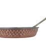 Handmade Hammered Red Copper Frying Pan with Stainless Steel Core - 5.6 In
