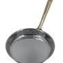 Handmade Hammered Red Copper Frying Pan with Stainless Steel Core - 5.6 In