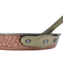 Handmade Hammered Red Copper Frying Pan with Stainless Steel Core - 5.6 In