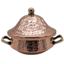 Handmade Hammered Red Copper Tajin with Stainless Steel Core - 5.5 Inch