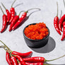 BESPHERE Sriracha Hot Sauce Pearls – Spicy & Flavorful Spheres – Ideal for Sushi, Woks, Pasta & Grilled Meats – Heat-Resistant – Gluten-Free – 50g