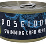 Poseidon Chunk Crabmeat, 6 oz (170g) Can | Premium Quality, Wild-Caught, High-Protein Seafood for Crab Cakes, Soups, and Salads | 11g Protein, Low Carb | Preservative Free