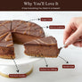Andy Anand Chocolate Fudge Cheesecake, 9-Inch, 2 lb – Freshly Baked, Real California Cream Cheese, No Preservatives, Birthday & Holiday Gift