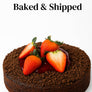 Andy Anand Chocolate Strawberry Cake, 9-Inch, 2.5 lb – Freshly Baked, Rich Chocolate & Strawberry, No Preservatives, Birthday Gift Box