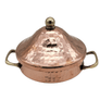 Handmade Hammered Red Copper Tajin with Stainless Steel Core - 4.7 Inch