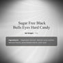 Andy Anand Sugar-Free Black Bulls Eyes Mint Hard Candy, 25 pc – Classic British Sweet, Keto & Diabetic-Friendly Gourmet Snack Gift Box