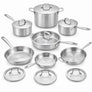 5-Ply Stainless Cookware Set, 14-Piece