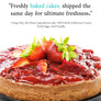 Andy Anand Chocolate Strawberry Cheesecake, 9-Inch, 2.8 lb – Real Chocolate Truffles, California Cream Cheese, No Preservatives Gift Box