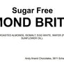 Andy Anand Sugar-Free & Gluten-Free Roasted Almond Nougat Brittle, 7 oz – Diabetic-Friendly Italian Torrone, Keto-Friendly Gourmet Gift Box