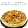 Andy Anand Baklava Cheesecake, 9-Inch, 2.8 lb – Turkish Honey & California Cream Fusion, Pistachio & Walnut, Gourmet Birthday Gift Box