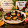 Andy Anand Dark Chocolate Covered Fruits Gift Box, 20 pc – Cherry, Pear, Pumpkin, Orange, Peach & Orange Peel, California Made Gourmet Gift