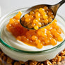 BESPHERE Delicious Mango Spheres, Caviar Food with Concentrated Berry Taste, Enhances Savory Dishes, Desserts, Drinks, Preserved & Pasteurized, Low Calorie, Non-Fading Colour for Presentation**