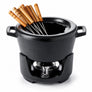 Enameled Cast Iron Fondue Set, 8-Piece