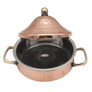Handmade Hammered Red Copper Tajin with Stainless Steel Core - 4.7 Inch