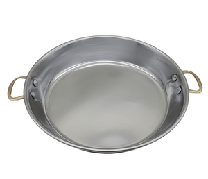 Handmade Hammered Red Copper Omelette Pan with Stainless Steel Core - 8.66 in