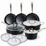Ceramic Nonstick Cookware Set, 12-Piece