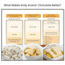 Andy Anand Sugar-Free 60% Cacao Belgian White Chocolate Bars, 3 pc – Stevia Sweetened, Keto & Diabetic-Friendly, Birthday & Holiday Gift