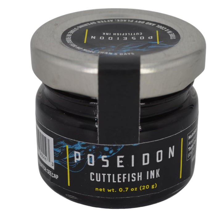 Poseidon Cuttlefish Squid Ink, Tinta Calamar, Nero di seppia, 0.7 oz ea jar from Sardinia Italy
