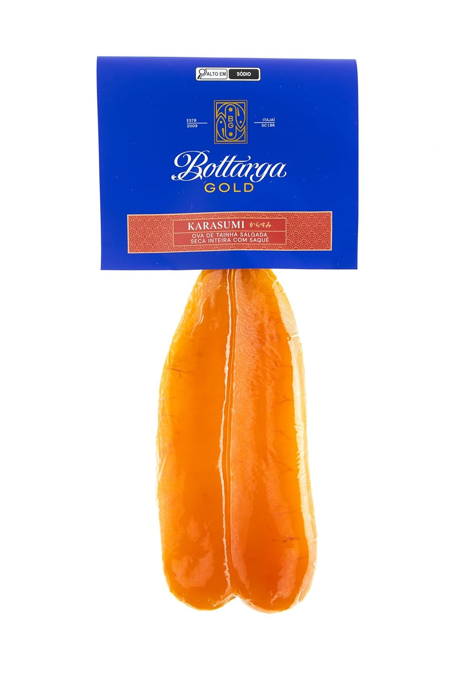 Bottarga Gold - Karasumi – Taiwanese Bottarga Style Dried Mullet Roe | Wild-Caught, Premium Quality | Gourmet Seafood Delicacy (X Large)