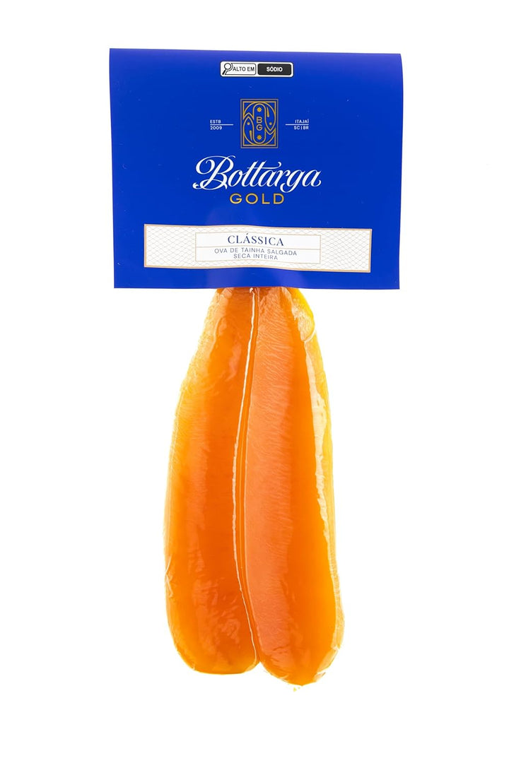 Bottarga Gold - Bottarga di Muggine - Dried Mullet Fish Roe - Italian Bottarga Style - Made From Wild Caught Mullet Fish from St. Cathrina (X-Large) 3.88-4.5 oz