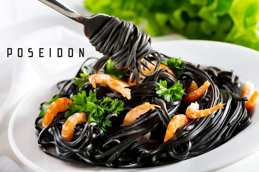 Poseidon Cuttlefish Squid Ink, Tinta Calamar, Nero di seppia, 0.7 oz ea jar from Sardinia Italy