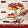 Andy Anand Sugar-Free Strawberry Cheesecake, 9-Inch, 2.6 lb – Diabetic-Friendly, California Cream Cheese, No Preservatives, Birthday Gift