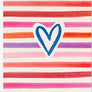 Striped Heart Pop - Greeting Card