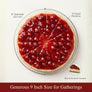 Andy Anand Sugar-Free & Gluten-Free Cherry Cheesecake, 9-Inch – Diabetic-Friendly, Fresh California Cream Cheese, Handmade, Birthday Gift