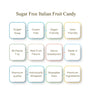Andy Anand Sugar-Free & Gluten-Free Fruit Flavored Hard Candy, 85 pc, 7 oz – Made in Italy, Stevia Sweetened, Keto & Diabetic-Friendly Gift