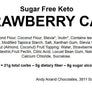 Andy Anand Sugar-Free Keto Chocolate Strawberry Layer Cake, 9-Inch, 2 lb – Diabetic-Friendly, Low-Carb, Birthday & Celebration Gift Box
