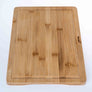 Wood Cutting Board for Kitchen 15x10 inch - Wooden Serving Tray - Large Bamboo Chopping Board with Juice Groove and Handles