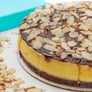 Andy Anand Fudge Brownie Cheesecake, 9-Inch, 2.8 lb – Halal, Real California Cream Cheese, No Preservatives, Birthday & Holiday Gift Box