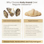 Andy Anand Sugar-Free Dark Chocolate Almond Croissant Cake, 10 pc, 2 lb – Keto & Diabetic-Friendly, Hand-Rolled, Birthday & Holiday Gift