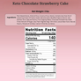 Andy Anand Sugar-Free Gluten-Free Chocolate Strawberry Cake, 2.8 lb – Real Strawberry Filling, Keto & Diabetic-Friendly, Birthday Gift Box