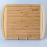 Large Wood Cutting Board for Kitchen 14x11 inch - Bamboo Chopping Board with Juice Groove - Wooden Serving Tray