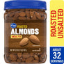 Kroger Roasted Unsalted Almonds 32 oz