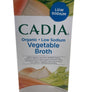 Vegetable Broth, Organic, Low Sodium, Cadia