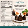 Andy Anand Vegan Belgian Dark Chocolate Figs, 24 pc – 60% Cocoa Butter, Dairy-Free, Handcrafted in California, Birthday & Valentine's Gift