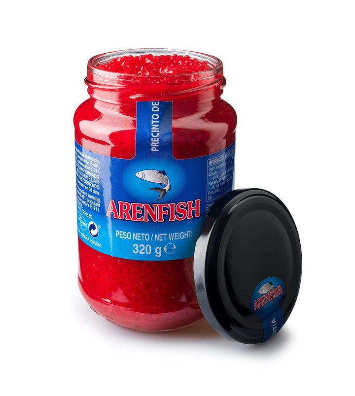 Eurocaviar - Shikran - Smoked Herring Red Caviar Pearls 11.28 oz [320 g] [Premium Caviar Alternative]