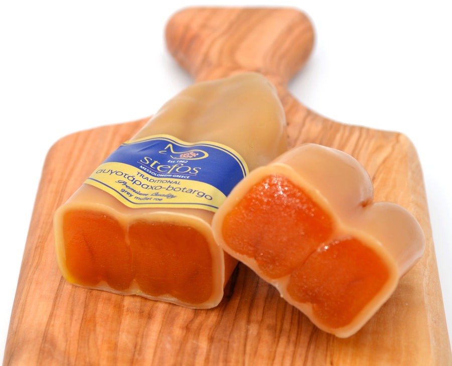 Bottarga Stefos {SMOKED} from Greece ± 3.5 oz - Duke's Gourmet