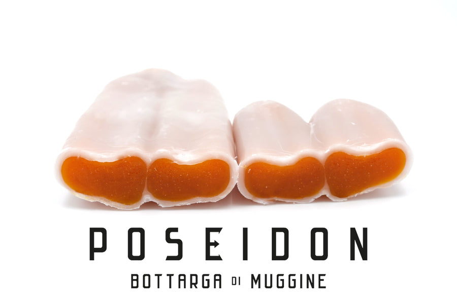 Poseidon - Whole Bottarga - artisanal superfood - Kosher - Imported from France 3.52 - 4.58 oz