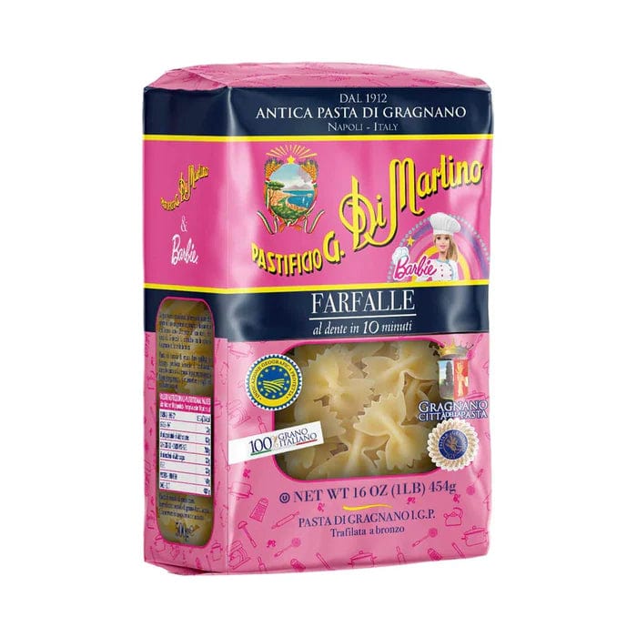 Di Martino - Barbie FARFALLE "Bow Tie" Pasta  - Pack 6 x 1 LB - Premium Pasta IMPORTED FROM ITALY 