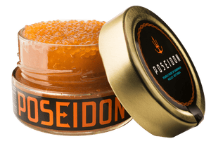 Poseidon - Caviar Pearls of Bottarga 3.5 oz [100 g] Made from Deluxe Bottarga of Sardinia [Italy] [Premium Caviar Alternative] Kosher