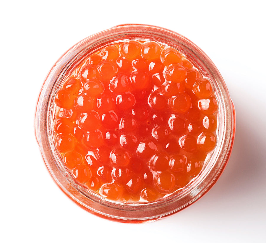 Eurocaviar - Shikran - Pack: 4 x 0.88 oz Mullet Roe Black+Mullet Roe Red+Smoked Salmon+Anchovies