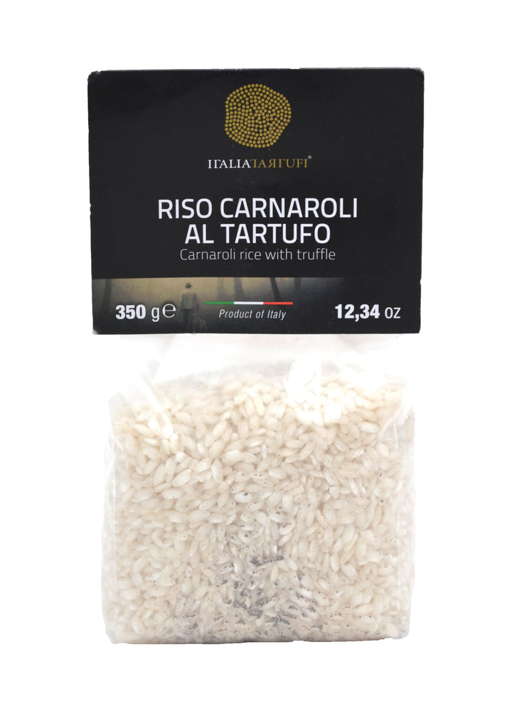 Italia Tartufi - Carnaroli rice with Black truffle - 0.93 Lb (350 g) Imported from Italy.