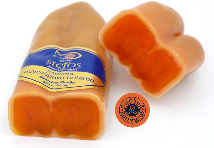 Bottarga Stefos {SMOKED} from Greece ± 3.5 oz - Duke's Gourmet